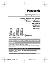 Panasonic KXTGE475 Operating Guide