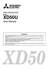 Mitsubishi Electronics XD50 ユーザーズマニュアル