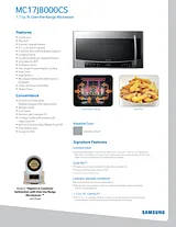 Samsung MC17J8000CS Specification Guide