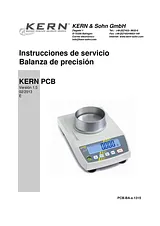 Kern Precision scales PCB 6000-1 Weight range 6 kg Readability 0.1 g mains-powered, rechargeable Silver PCB 6000-1 Fiche De Données