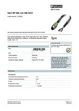 Phoenix Contact Sensor/Actuator cable SAC-5P-MS/ 2,0-186 SCO 1518326 1518326 Data Sheet