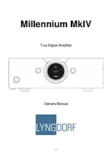 Lyngdorf Audio MkIV Справочник Пользователя