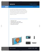 Sony fwd-32lx1 Guide De Spécification