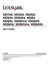 Lexmark X652de ユーザーズマニュアル