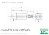 Bkl Electronic RCA connector Socket, straight Number of pins: 2 Red 0105002/T 1 pc(s) 0105002/T Hoja De Datos
