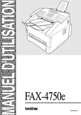 Brother FAX-4750e Mode D'Emploi