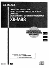 Aiwa XR-M88 Справочник Пользователя