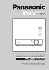 Panasonic PT-LB20E Operating Guide