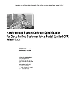 Cisco Cisco Customer Voice Portal 8.0(1) Technical References