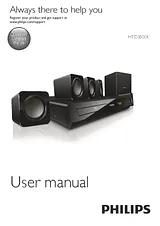 Philips 5.1 Home theater HTD3500K HTD3500K/98 User Manual