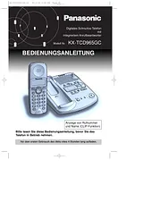 Panasonic kx-tcd965 Operating Guide