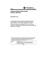 Motorola addendum 488278-002 安装指导