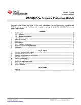 Datenbogen (CDCS502PERF-EVM)
