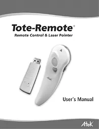 Atek electronic Tote User Manual