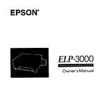 Epson ELP-3000 ユーザーズマニュアル