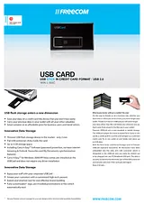 Freecom USBCard 8 Gb White 30914 Leaflet
