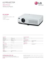 LG BD450 Specification Sheet