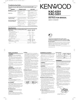 Kenwood KAC-6201 Manual Do Utilizador