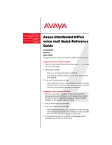 Avaya Distributed Office Voice Mail Справочник Пользователя