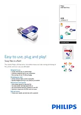 Philips USB Flash Drive FM04FD05B FM04FD05B/97 Leaflet