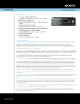 Sony str-dg720 Specification Guide