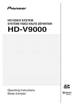 Pioneer HD-V9000 Справочник Пользователя