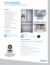 Samsung RF31FMEDBSR/AA Specification Sheet