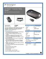 Kensington SlimBlade Presenter Mouse K72280US Leaflet