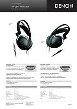 Denon AH-D301K: On-Ear Headphones AH-D301K Leaflet