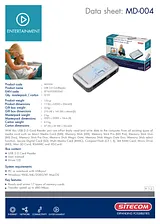 Sitecom USB 2.0 Card reader 51 in 1 MD-004 전단