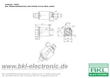 Bkl Electronic 6.35 mm audio jack Socket, vertical vertical Number of pins: 2 Mono Silver 1109030 1 pc(s) 1109030 Ficha De Dados