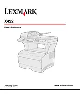 Lexmark x422 mfp Mode D'Emploi