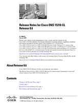 Cisco Cisco ONS 15310-CL SONET Multiservice Platform Notas de publicación