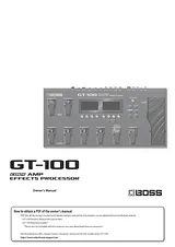 Boss Audio Systems GT-100 사용자 설명서
