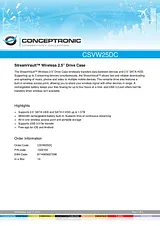 Conceptronic StreamVault Wireless 2.5” Drive Case 1322100 Manuel D’Utilisation