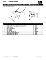 Zebra Kit Pulley for Stepper Motor 203 dpi RH & LH G40357M User Manual