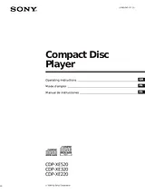 Sony CDP-XE520 Справочник Пользователя
