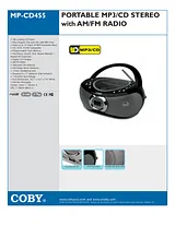 Coby MPCD455 Leaflet