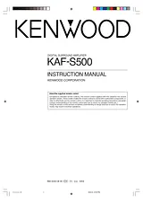 Kenwood KAF-S500 사용자 설명서