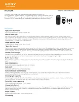 Sony HVL-F43M Guide De Spécification