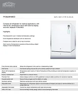 Summit FF28LWHMED - Compact Refrigerator for Medical and Laboratory Settings Specification Sheet