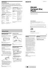 Sony CDX-L350FP Manual