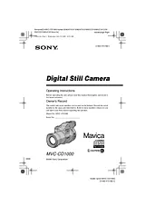 Sony MVC-CD1000 マニュアル