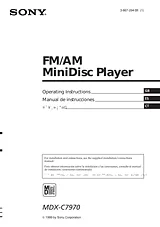 Sony MDX-65 Manual Do Utilizador