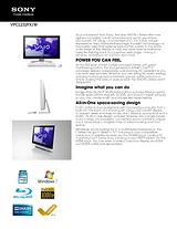 Sony VPCL232FX/B Guide De Spécification