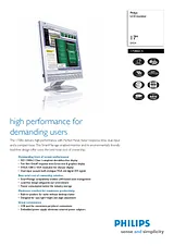 Philips 17" SXGA LCD monitor 170B6CS/00 Leaflet