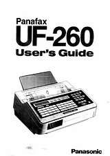 Panasonic UF-260 Instruction Manual