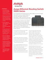 Avaya 3526T-PWR+ AL3500C11-E6 사용자 설명서
