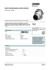 Phoenix Contact Flush-type connector SACC-DSI-MS-4CON-L180/12 SCOSH 1558535 1558535 Data Sheet