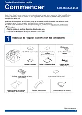 Brother FAX-2840 Guide D’Installation Rapide